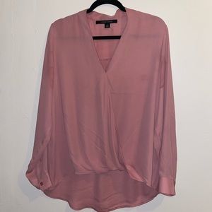 Cynthia Steffe Pink Long Sleeve Blouse